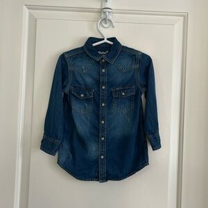 Rebel by Primark jean button down shirt size 2/3
